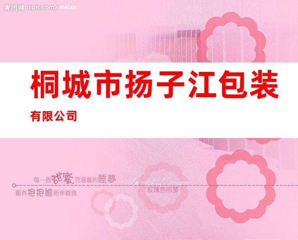 桐城市扬子江包装有限公司